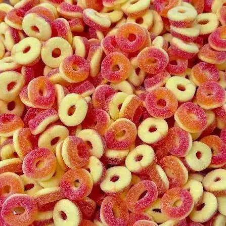 Sour peach rings